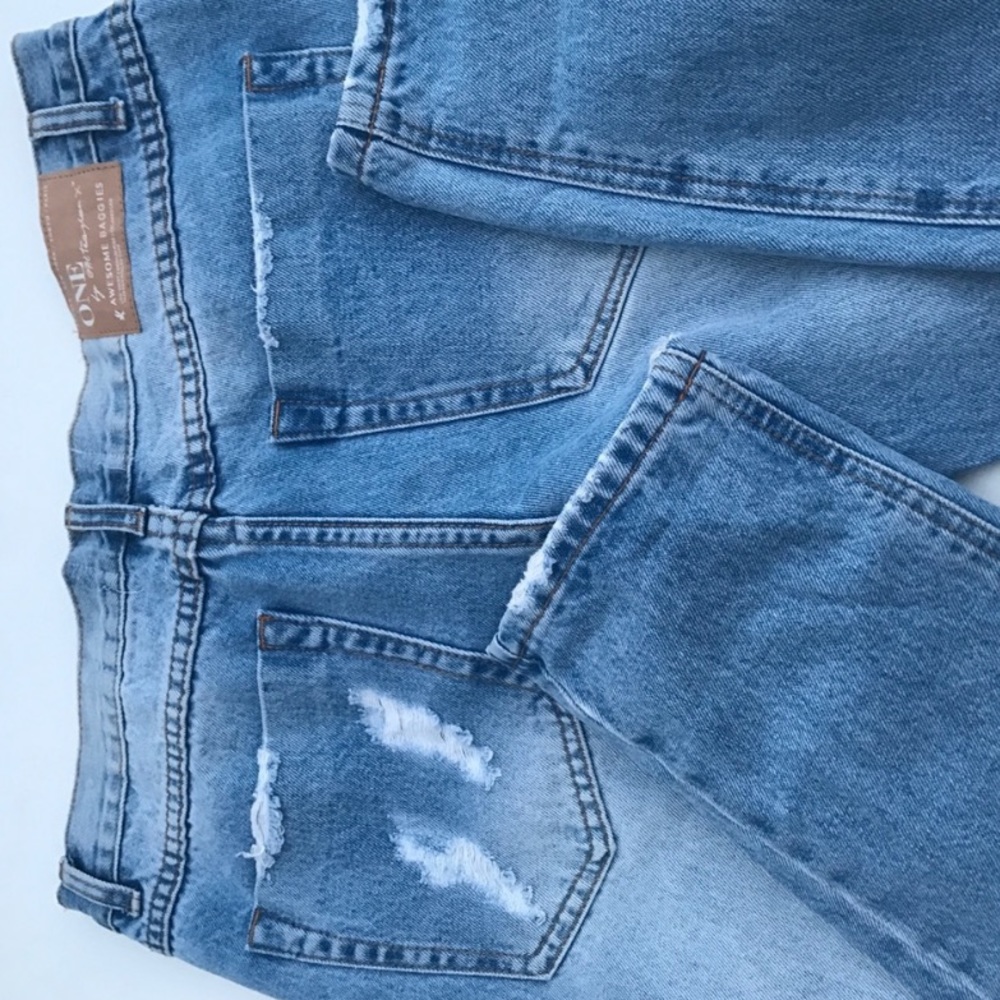 One Teaspoon Distressed Denim Awesome Baggies - Picture 5 of 8